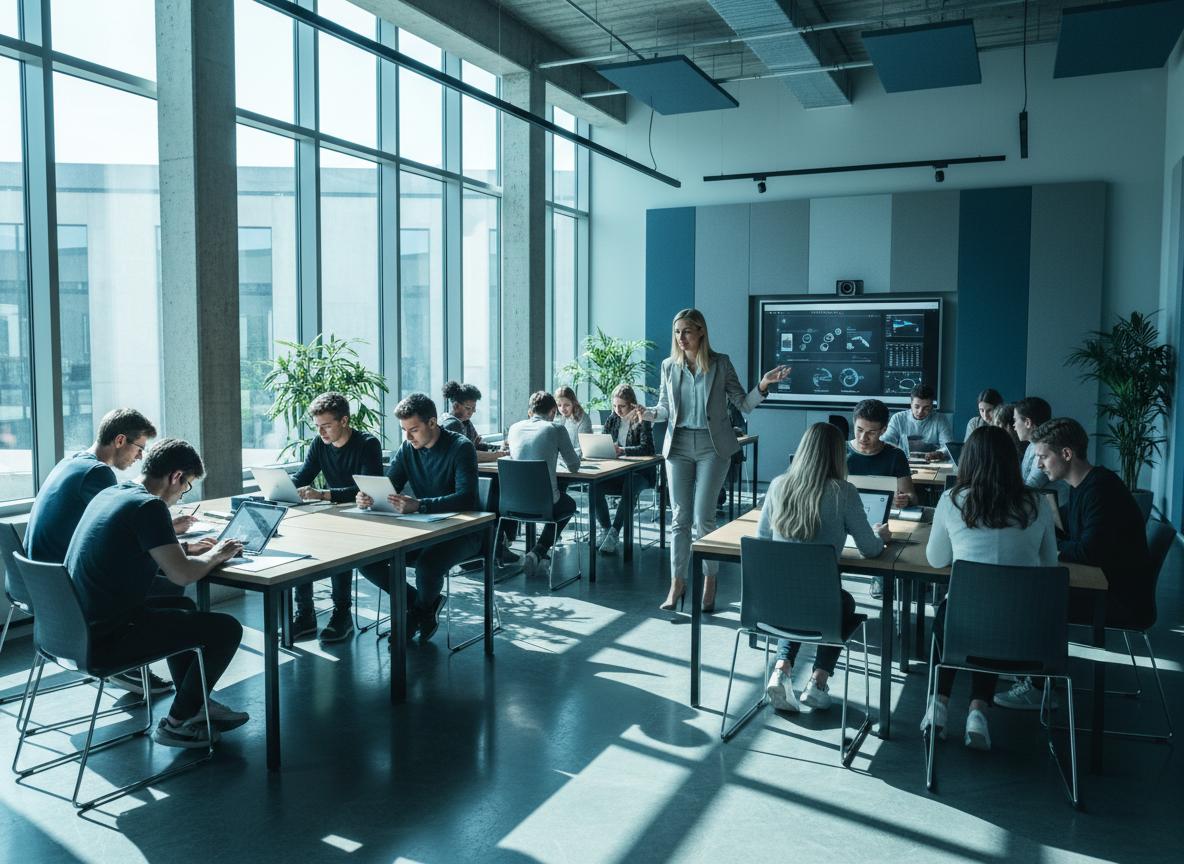 Salle de cours lumineuse pour l'accompagnement scolaire Nexus Réussite